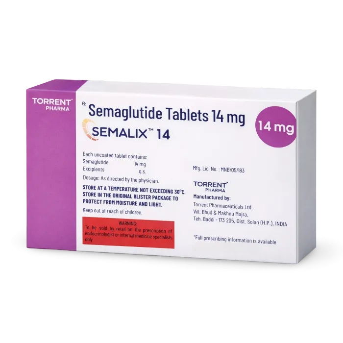 Semalix 14mg Tablet Semaglutide (10 Tablets) - Image 2